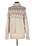 American Eagle Outfitters Chevron-herringbone Tan Pullover Sweater Size M - photo 2