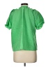 THML 100% Polyester Green Short Sleeve Blouse Size L - photo 2