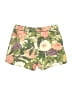 Elevenses Floral Green Shorts Size 4 - photo 2