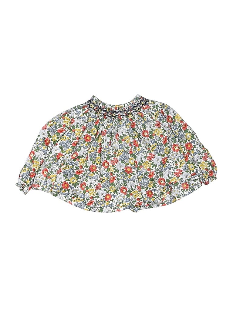 Pre-owned Bonpoint Babies' Short Sleeve Blouse In Silver