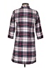 Lands' End 100% Polyester Plaid Gray Casual Dress Size L - photo 2