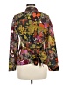 Max Mara Floral Animal Print Leopard Print Orange Brown Jacket Size 8 - photo 2
