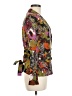 Max Mara Floral Animal Print Leopard Print Orange Brown Jacket Size 8 - photo 4