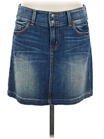 Red Engine Denim Skirt (view 1)