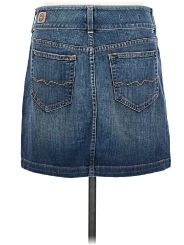 Red Engine Denim Skirt (view 2)