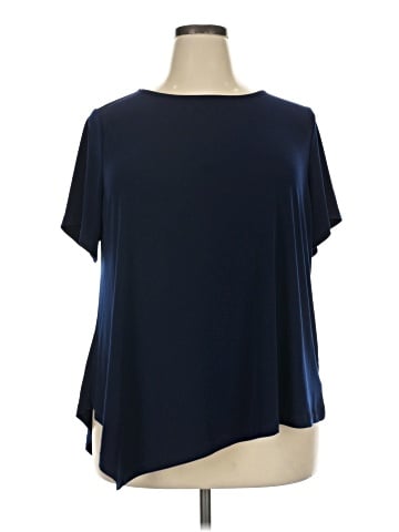 Susan Graver Short Sleeve Top (view 1)