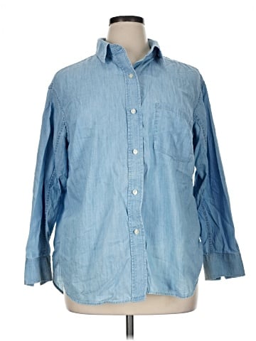 Sonoma Goods for Life 3/4 Sleeve Button-Down Shirt (view 1)