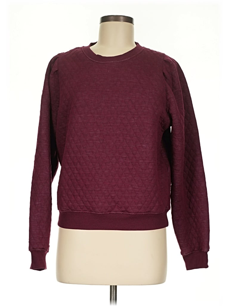 Pre-owned Marine Layer Pullover Sweater In Burgundy