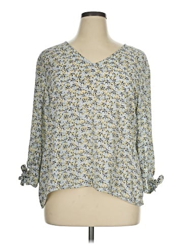 Ann Taylor Factory 3/4 Sleeve T-Shirt (view 1)