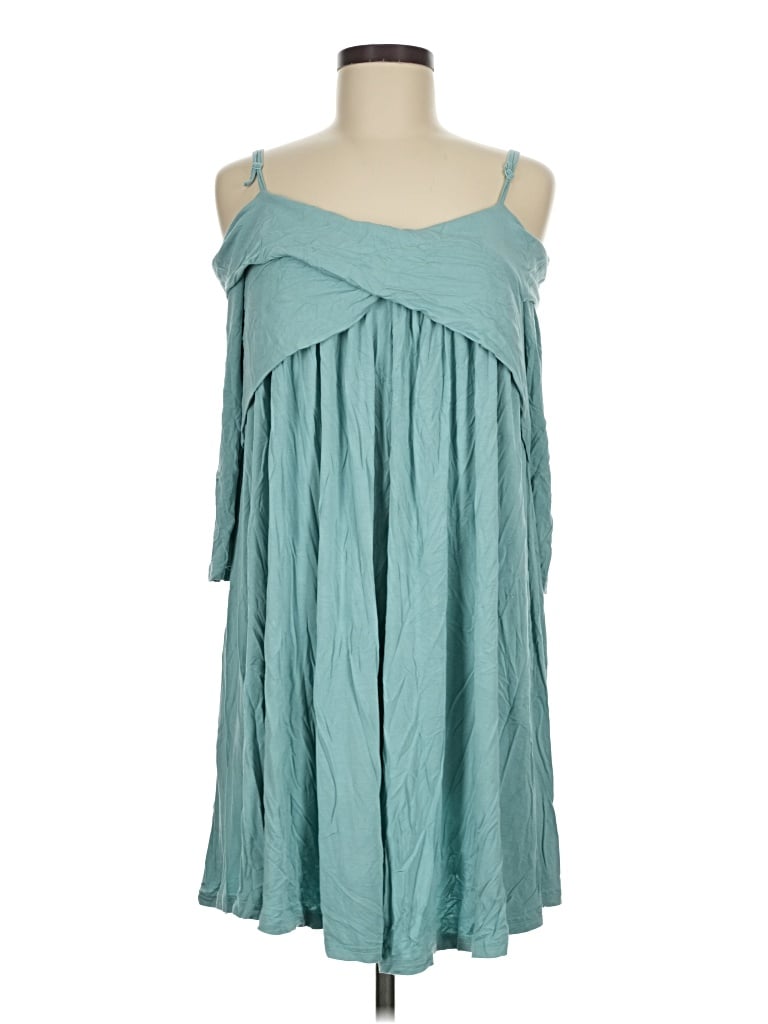 Pre-owned She + Sky Casual Dress In Teal