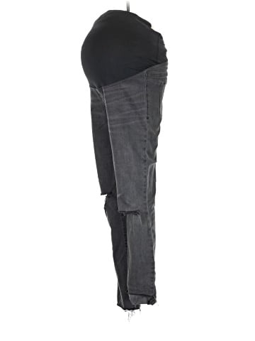 Madewell Maternity Over-the-Belly Skinny Jeans in Black Sea (view 1)
