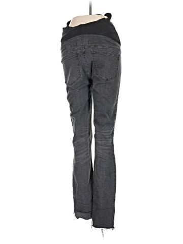 Madewell Maternity Over-the-Belly Skinny Jeans in Black Sea (view 2)