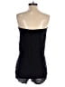 Elan 100% Rayon Solid Black Romper Size S - photo 2