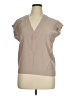 Zara Tan Short Sleeve Blouse Size 4X - photo 1