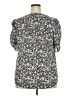 Torrid 100% Polyester Gray Short Sleeve Blouse Size 2X Plus (2) - photo 2