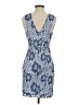 Guess 100% Polyester Paisley Blue Cocktail Dress Size 2 - photo 2