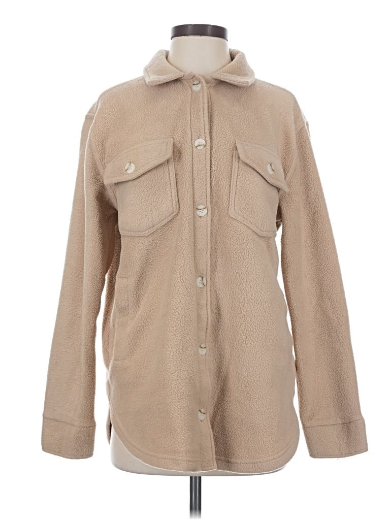 Pre-owned Thread & Supply Coat In Tan