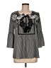 Le Gali 100% Polyester Gray 3/4 Sleeve Blouse Size M - photo 1