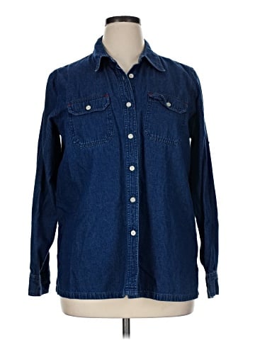 Gloria Vanderbilt Long Sleeve Button-Down Shirt (view 1)