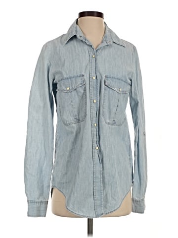 Zara Long Sleeve Button-Down Shirt (view 1)