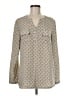 Norm Thompson Tan Long Sleeve Polo Size M - photo 1