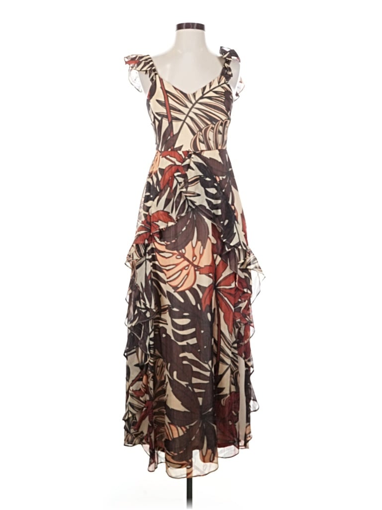 Pre-owned Siena Cocktail Dress In Brown