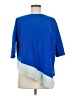 St. John 100% Wool Color Block Blue Wool Pullover Sweater Size Med - Lg - photo 1