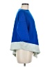 St. John 100% Wool Color Block Blue Wool Pullover Sweater Size Med - Lg - photo 4