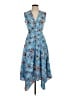 Coolibar 100% Polyester Floral White Blue Casual Dress Size XS - photo 1