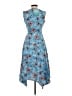 Coolibar 100% Polyester Floral White Blue Casual Dress Size XS - photo 2