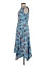 Coolibar 100% Polyester Floral White Blue Casual Dress Size XS - photo 5