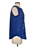 Vince Camuto Solid Blue Tank Top Size S - photo 4