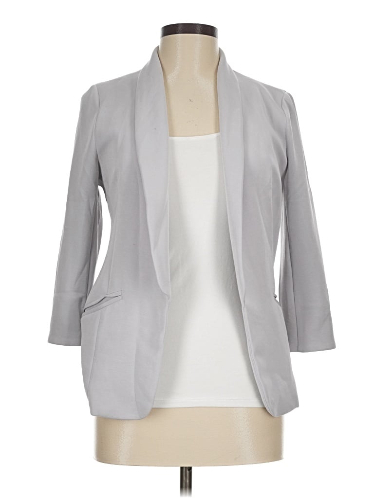 Pre-owned Skies Are Blue Blazer Jacket In Gray