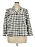 J.Crew Collection Checkered-gingham Ivory Blazer Size 20 - photo 1