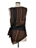 H&M 100% Polyester Brown Sleeveless Blouse Size M - photo 2
