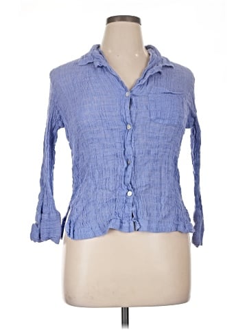 French Laundry 3/4 Sleeve Button-Down Shirt (view 1)