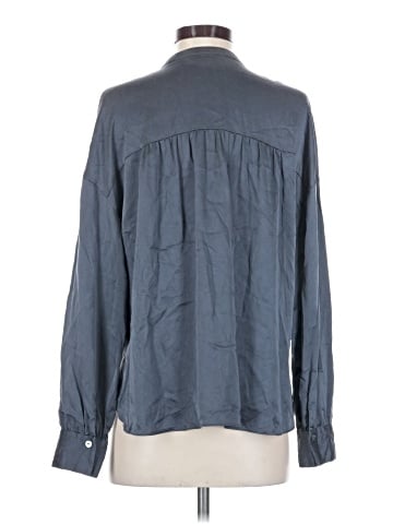 Vince. Long Sleeve Silk Top (view 2)