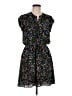 DR2 100% Polyester Print Black Casual Dress Size M - photo 1