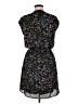 DR2 100% Polyester Print Black Casual Dress Size M - photo 2
