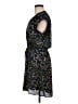 DR2 100% Polyester Print Black Casual Dress Size M - photo 5