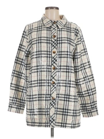 Belle By Kim Gravel Long Sleeve Button-Down Shirt (view 1)