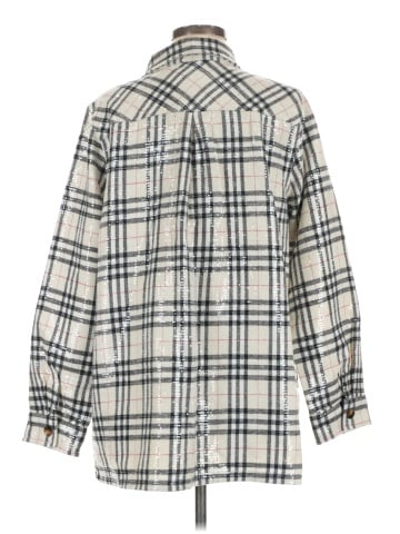 Belle By Kim Gravel Long Sleeve Button-Down Shirt (view 2)