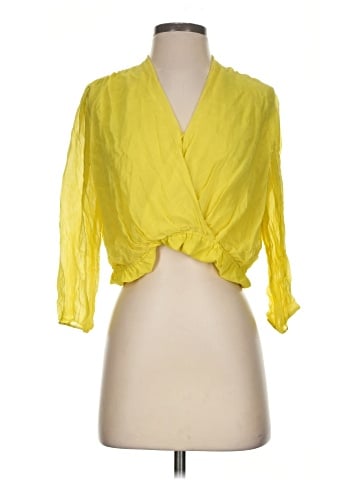 Alice + Olivia 3/4 Sleeve Silk Top (view 1)