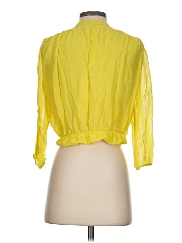 Alice + Olivia 3/4 Sleeve Silk Top (view 2)