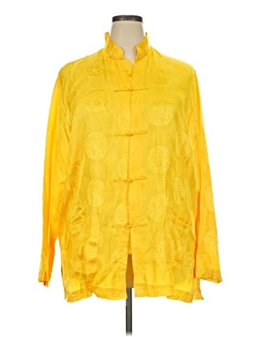 Liz Claiborne Collection 3/4 Sleeve Button-Down Shirt (view 1)