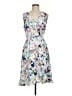 Apt. 9 100% Polyester Print White Cocktail Dress Size M - photo 1