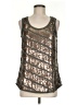 Ann Taylor LOFT 100% Polyester Silver Sleeveless Blouse Size M - photo 1