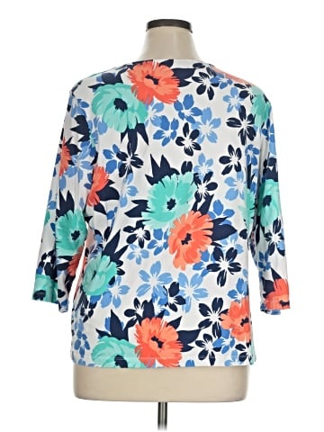 Hearts of Palm Woman 3/4 Sleeve Blouse (view 2)