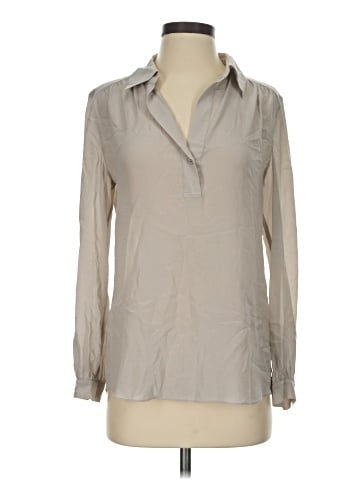 CAbi Long Sleeve Silk Top (view 1)