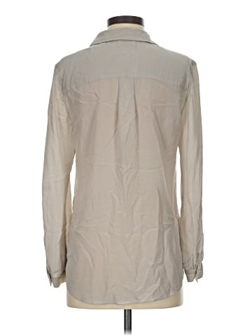 CAbi Long Sleeve Silk Top (view 2)